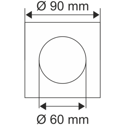 Alternative view of Φωτιστικό Σποτ Χωνευτό Τετράγωνο Γυάλλινο - Χρώμιο GU10 95-1003