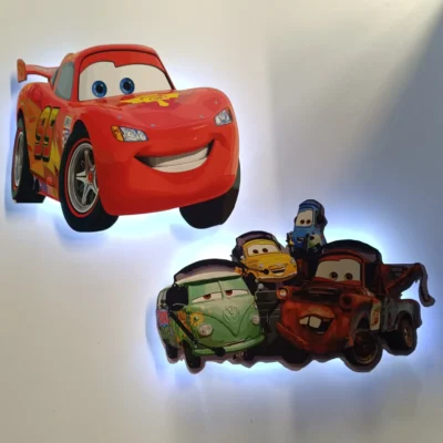Alternative view of Παιδικό επιτοίχιο Led Φωτιστικό Mattel Lighting Mcqueen 401610