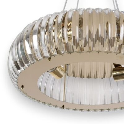 Alternative view of Φωτιστικό Τετράφωτο Κρυσταλλένιο Χρυσό 4xΕ27 Ντουί 8050-5