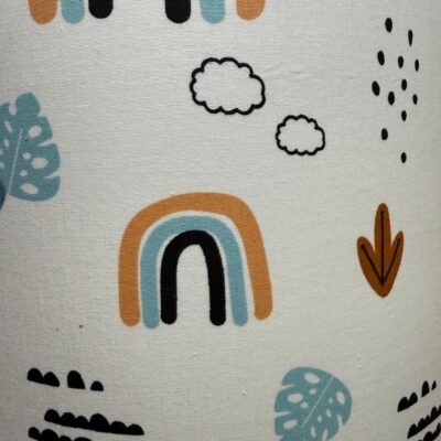 Alternative view of Κρεμαστό Φωτιστικό Παιδικού Δωματίου Υφασμάτινο Με Ουράνιο Τόξο Και Με Φύλλα