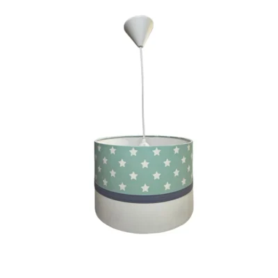 Κρεμαστό Φωτιστικό Παιδικού Δωματίου Υφασμάτινο Με Αστέρια