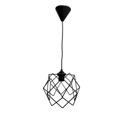 Alternative view of Κρεμαστό Φωτιστικό Μονόφωτο Σιδερένιο Μαύρο TY-03